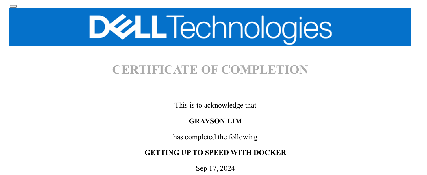 Getting Up to Speed with Docker certificate